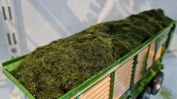 Modelbouw Silage gras donker groen